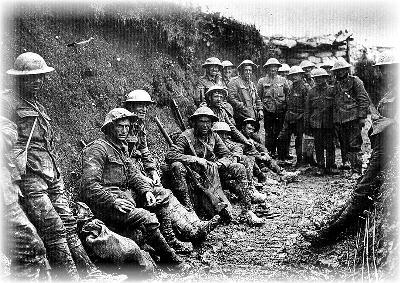 britische Soldaten im 1. Weltkrieg